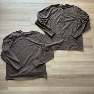 L.L. Bean Soft Brown Crew Neck Shirt